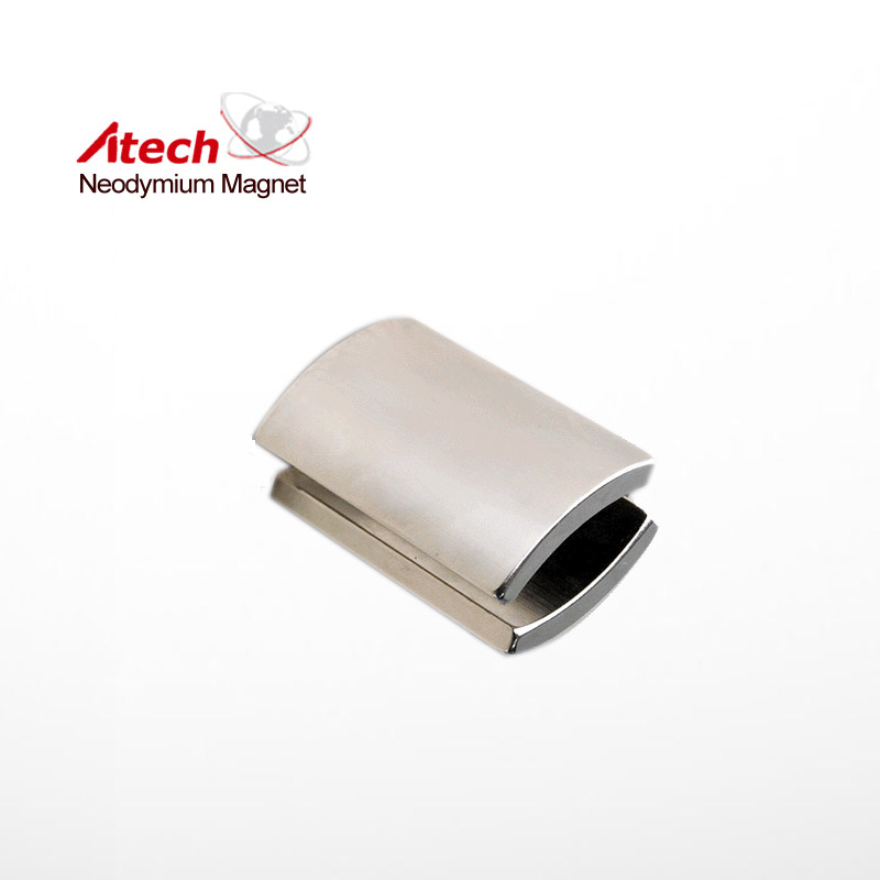 Nickel Coated N42 Neodymium Magnet Arc