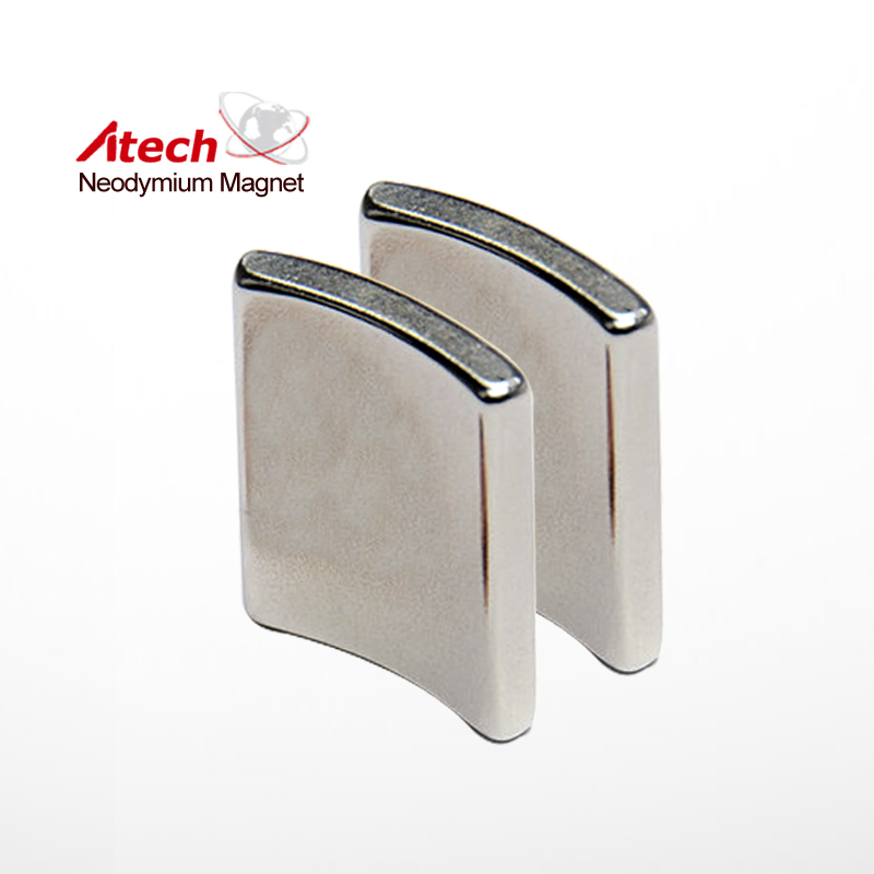 Nickel Coated N45 Neodymium Magnet Arc
